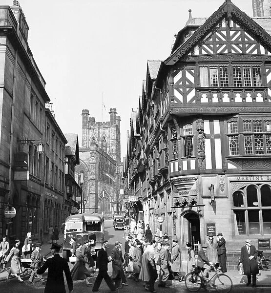 Street Scenes in and around Chester. April 1953 D1673-001