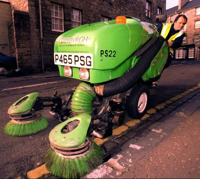 Framed Print : Stuart Harden street cleaning machine January 1998 road record supplement road Framed Print : Stuart Harden street cleaning machine January 1998 road record supplement road