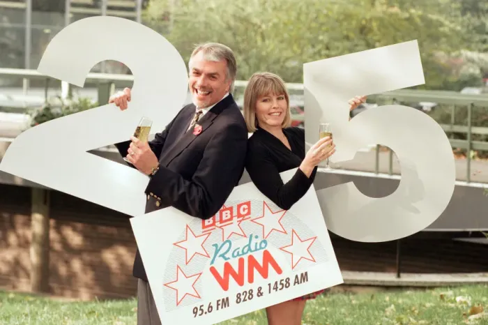 Framed Print : Stuart Linnell and Julie Mayer get ready for the Radio WM 25th celebrations at Pebble Framed Print : Stuart Linnell and Julie Mayer get ready for the Radio WM 25th celebrations at Pebble