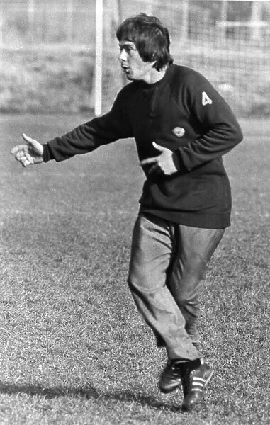 Stuart Pearson Manchester United football player, pictured during training session at