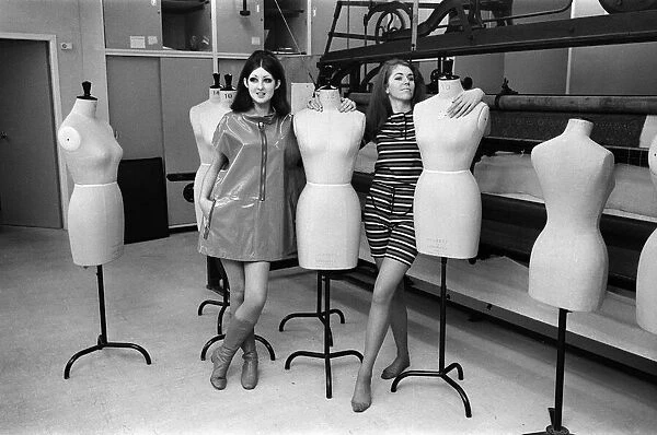 Students at the Art School, Birmingham, wearing designs by some of the students