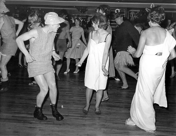 Students in Newcastle doing the twist for Rag Week on 27th October 1962