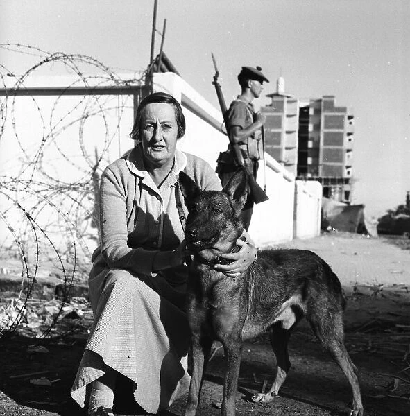 Suez Crisis 1956 56 year old Miss Nora Broach of Dumfries who refuses to be