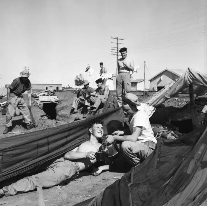 Framed Print : Suez Crisis 1956 Alf Biggs of the 1st Battalion Royal West Kent Regiment gets an Framed Print : Suez Crisis 1956 Alf Biggs of the 1st Battalion Royal West Kent Regiment gets an
