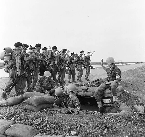 Suez Crisis 1956 British troops of the 1st Battalion York