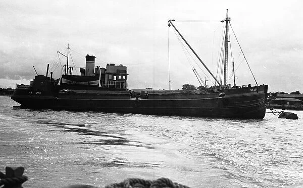 Suez Crisis 1956 Egyptian ships at Lee on Solent 1956-1320-1  /  2