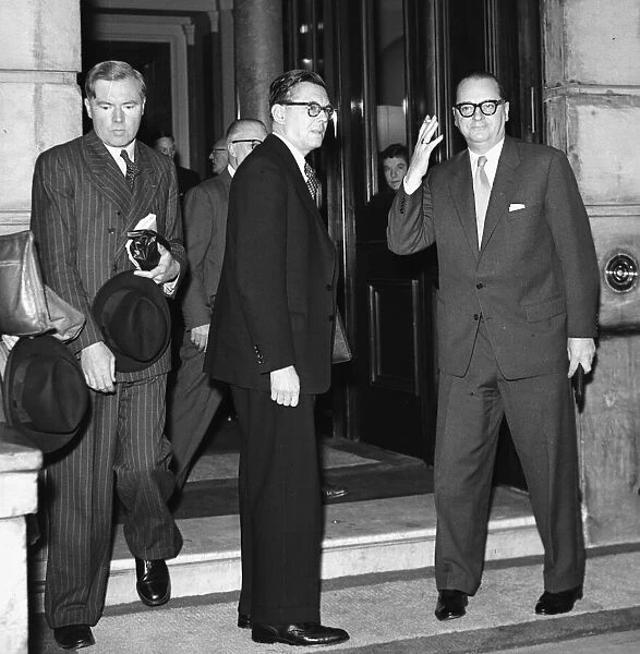 Suez Crisis 1956 Herr Von Brentano of West Germany (right