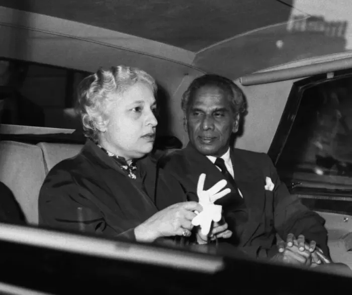 Framed Print : Suez Crisis 1956 Madame pandit, the High Commissioner for India Framed Print : Suez Crisis 1956 Madame pandit, the High Commissioner for India