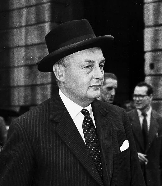 Suez Crisis 1956 Selwin Lloyd British Foreign Secretary leaving the Suez Conference