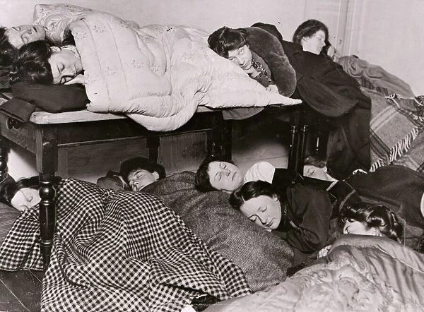 Suffragettes pictured sleeping at home of a friend who refuses to fill up her schedule