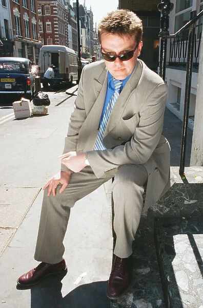 Suggs, lead singer of British ska group Madness, 30th April 1997