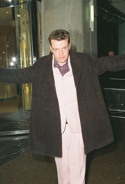 Suggs, lead singer of British ska group Madness, arrives for the British Comedy Awards