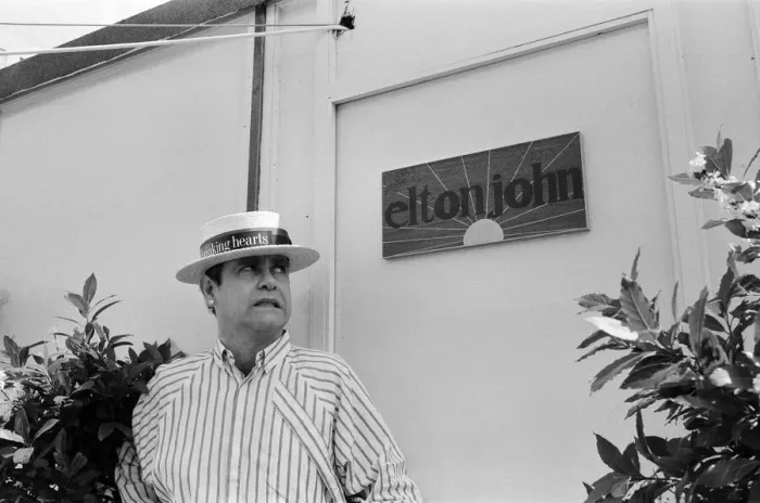 Framed Print : Summer of 84'Elton John concert at Wembley Stadium Framed Print : Summer of 84'Elton John concert at Wembley Stadium