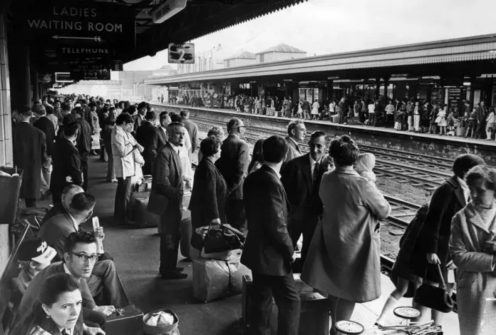 Framed Print : With the summer holiday in full swing people are today leaving South Wales in their Framed Print : With the summer holiday in full swing people are today leaving South Wales in their