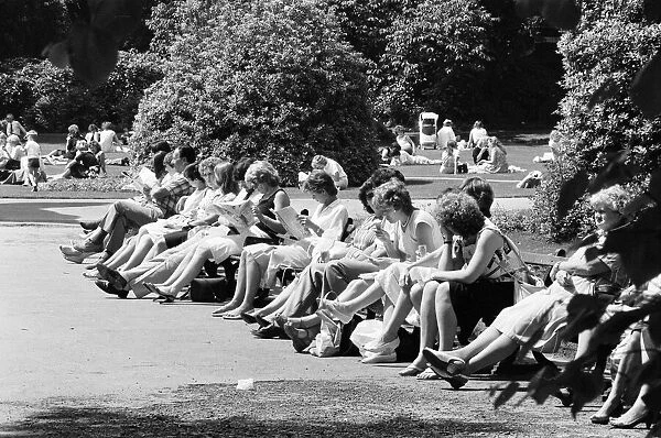 Summer Pics, Forbury Gardens, Public Park, Reading, Berkshire, June 1985
