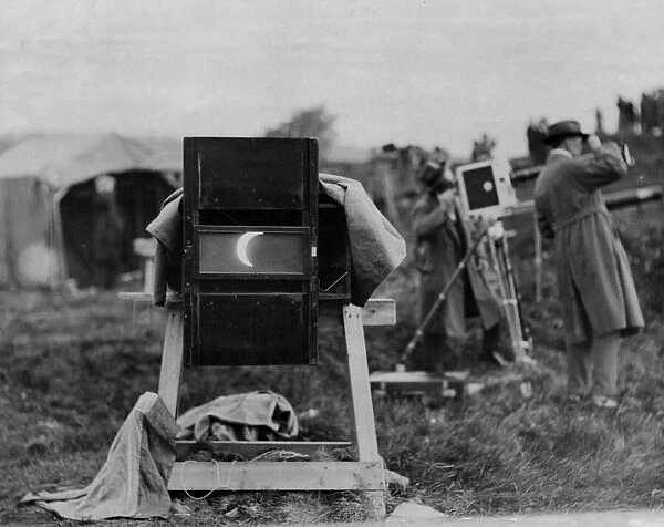 The sun through the large camera, Giggleswick. 30th June 1927