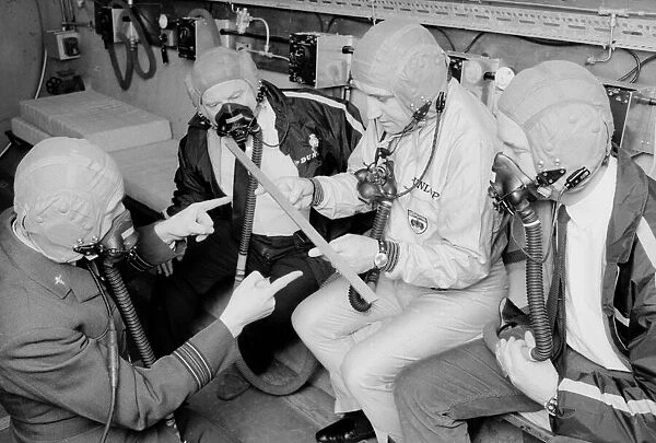 Sunday Mirror Rally Team at 25, 000 feet February 1970. Sunday