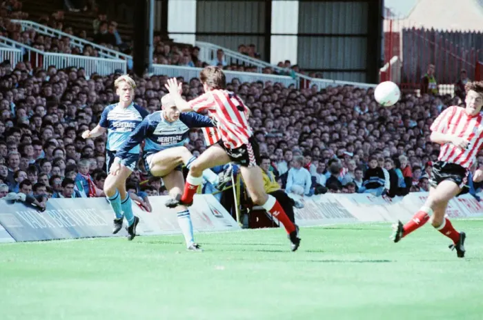 Framed Print : Sunderland 2-1 Middlesbrough, Division Two league match at Roker Park Framed Print : Sunderland 2-1 Middlesbrough, Division Two league match at Roker Park