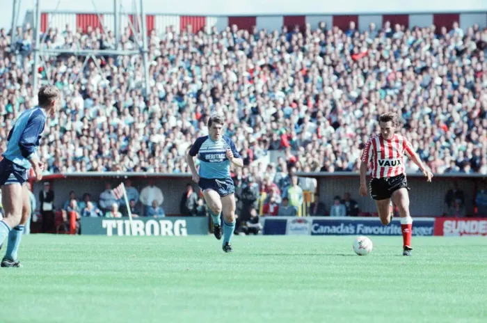 Framed Print : Sunderland 2-1 Middlesbrough, Division Two league match at Roker Park Framed Print : Sunderland 2-1 Middlesbrough, Division Two league match at Roker Park