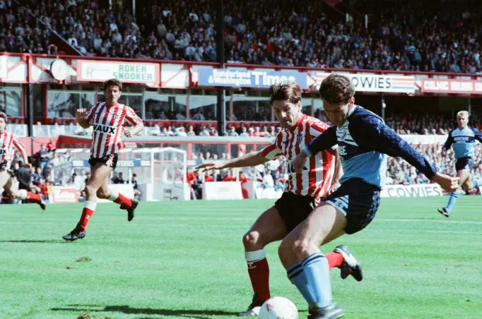 Framed Print : Sunderland 2-1 Middlesbrough, Division Two league match at Roker Park Framed Print : Sunderland 2-1 Middlesbrough, Division Two league match at Roker Park