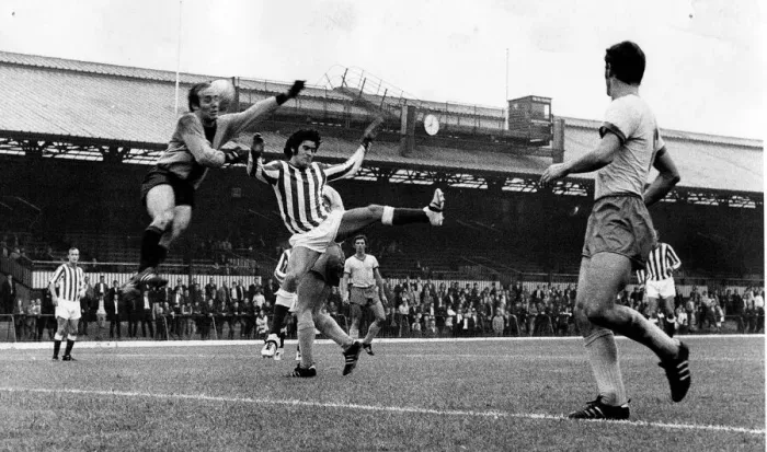 Framed Print : Sunderland Associated Football Club - Action from Sunderland v Eintracht 5 August 1970