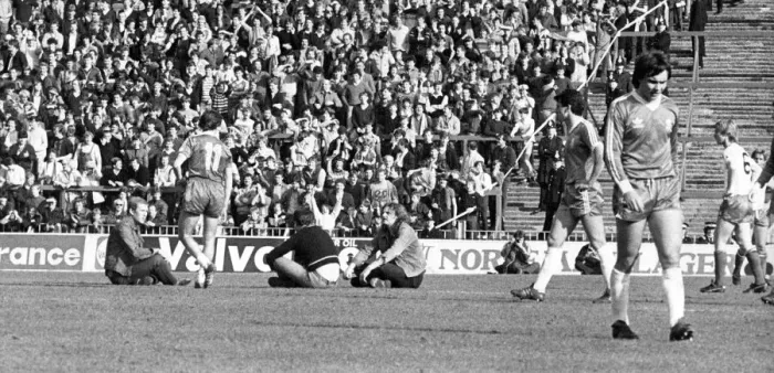 Framed Print : Sunderland Associated Football Club - Action from Sunderland v Middlesbrough 3 April 1982 Framed Print : Sunderland Associated Football Club - Action from Sunderland v Middlesbrough 3 April 1982
