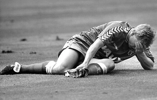 Sunderland Associated Football Club - Footballer Marco Gabbiadini after going down