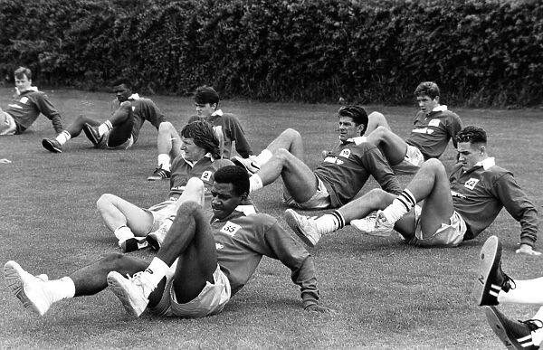Sunderland Associated Football Club - The Sunderland Squad are put through their paces at
