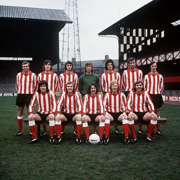 Sunderland Football Team 1973 Back Row Ron