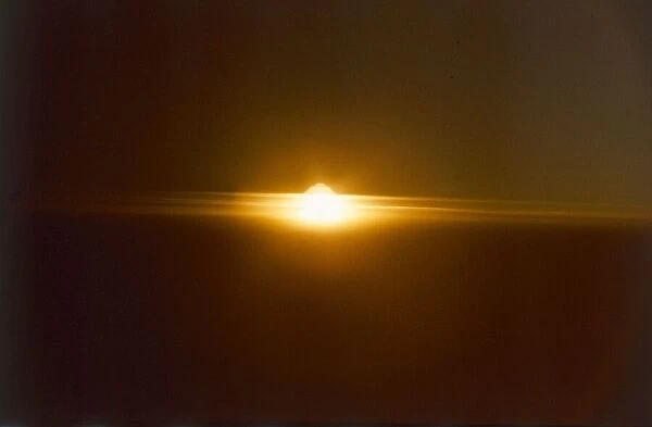 Sunset on a dusk evening May 1976