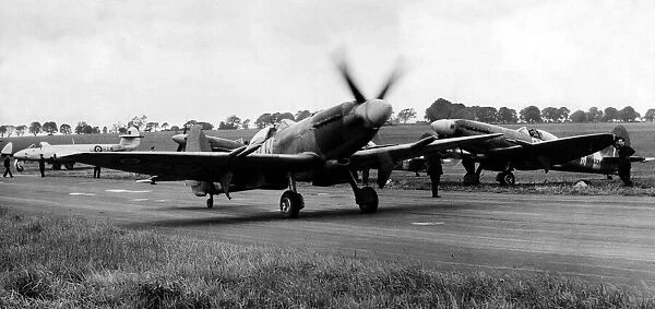 Supermarine Spitfire F22 s, of 607 County of Durham Squadron