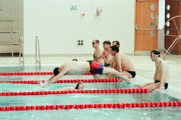 Framed Print : Superswim 98 at the Neptune Centre, Swimmimg Pool, Middlesbrough, 25th April 1998