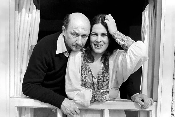 'Superwives Feature': Mr. and Mrs. Donald Pleasance (actor) seen here at home