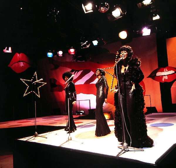 The Supremes - Pop Group seen here during rehearsals for the BBC television