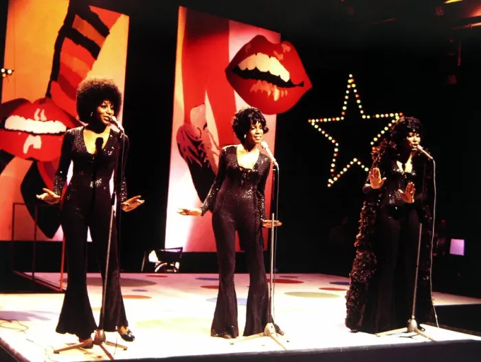 Framed Print : The Supremes - Pop Group seen here during rehearsals for the BBC television