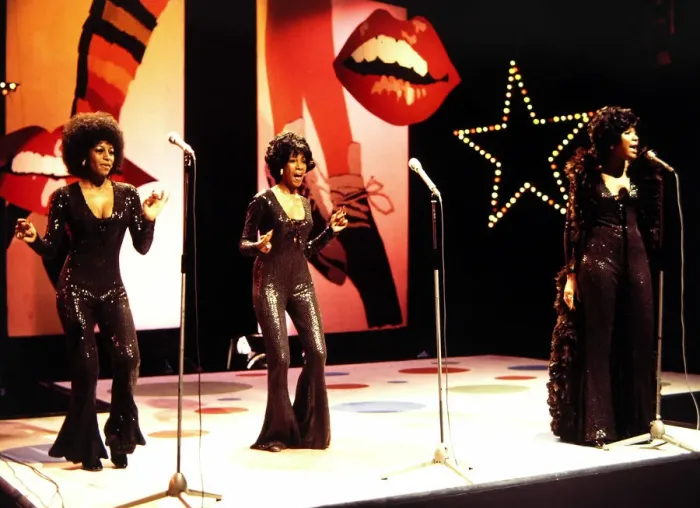 Framed Print : The Supremes - Pop Group seen here during rehearsals for the BBC television