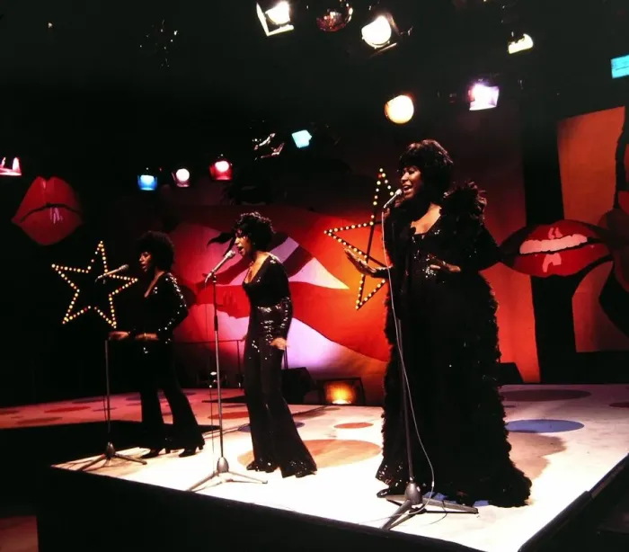 Framed Print : The Supremes - Pop Group seen here in rehearsals at the White City studios of Top