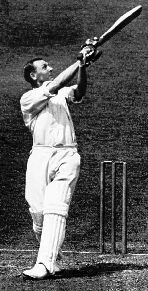 Surrey v. Derbyshire. Jack Hobbs completing his 106th century in first class cricket