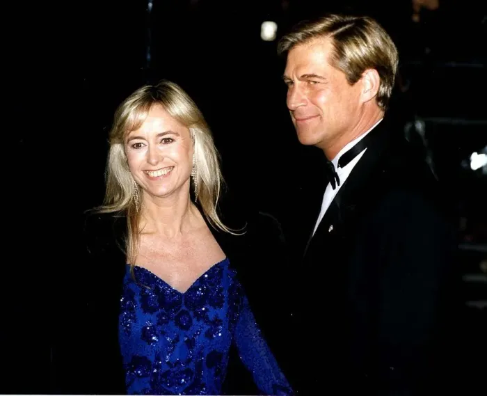 Framed Print : Susan George Actress with husband
