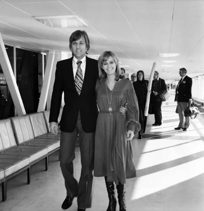 Framed Print : Susan George and Jack Jones. January 1975 75-00490-001 Framed Print : Susan George and Jack Jones. January 1975 75-00490-001