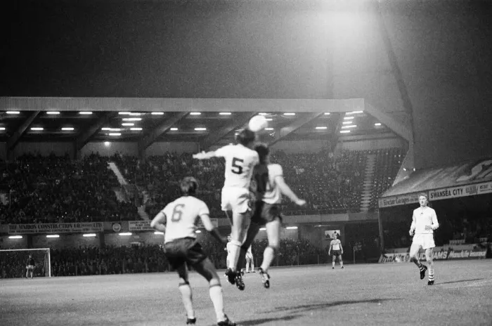Framed Print : Swansea 0-1 Lokomotive Leipzig, European Cup Winners Cup match, 1st round