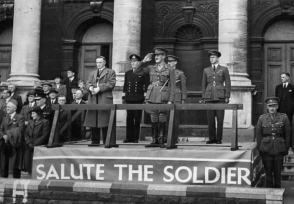 Swansea Salute The Soldier Week Circa June 1944. Salute the Solider Week