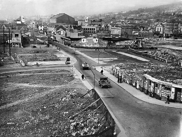 Swansea, South Wales, picture taken after the World War Two had ended