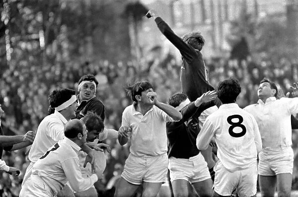 Swansea v. South Africa. Action from the match. November 1969 Z11069-010