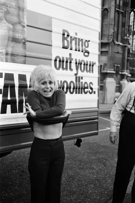 Framed Print : It was sweaters off for Barbara Windsor and members of Parliament outside the House of Framed Print : It was sweaters off for Barbara Windsor and members of Parliament outside the House of