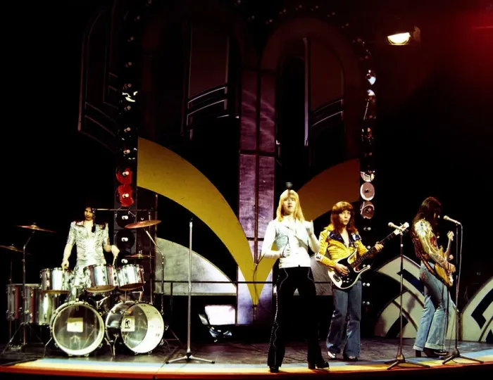 Framed Print : Sweet - Pop Group seen here during rehearsals for the BBC television programme Top Framed Print : Sweet - Pop Group seen here during rehearsals for the BBC television programme Top
