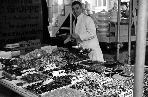 The sweet stall in Kingston Market Circa 1936 L50