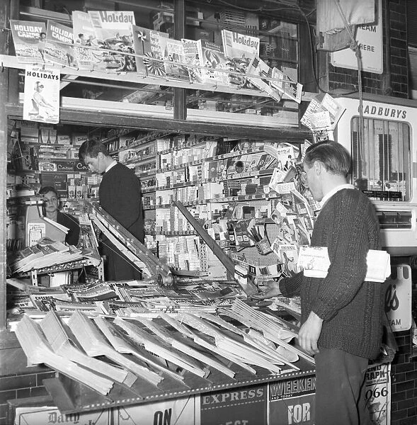 Sweetshops and shop assistants. 1960 A1204-004