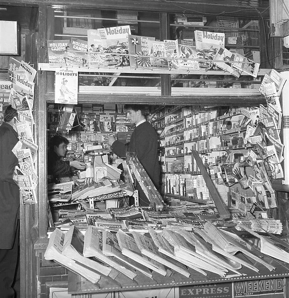 Sweetshops and shop assistants. 1960 A1204-005
