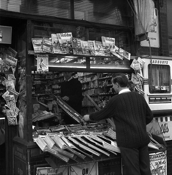 Sweetshops and shop assistants. 1960 A1204-008